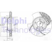 Brake disc (per unit) DELPHI - BG9774