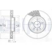 Brake disc (per unit) DELPHI - BG9892