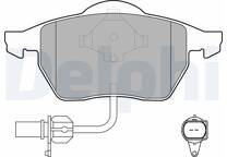 Front brake pad set