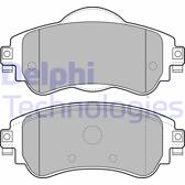 Front brake pad set DELPHI - LP2228