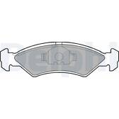 Front brake pad set DELPHI - LP351