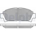 Front brake pad set DELPHI - LP940