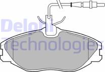 Front brake pad set