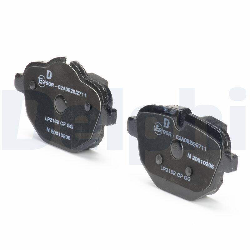 Rear brake pad set