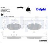 Jogo de pastilhas de freio dianteiro DELPHI - LP702