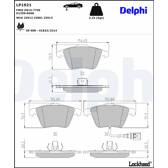 Set di pastiglie freno DELPHI LP770, anteriore