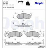 Kit pastiglie freno, Freno a disco BLUE PRINT ADA104260
