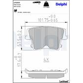4 PASTIGLIE FRENO POSTERIORI BLUE PRINT ADA104205 ADA104205