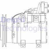 Kompressor, Klimaanlage DELPHI - CS20524