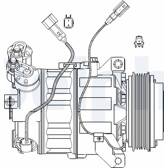 Kompressor, klimatanläggning DELPHI - CS20482