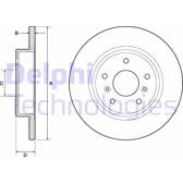 Brake disc set (2) DELPHI - BG4807C