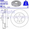 Brake disc set (2) DELPHI - BG4973C