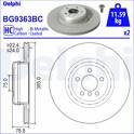 Brake disc (per unit) DELPHI - BG9363BC