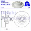 Rear brake disc DELPHI - BG9411RSC