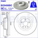 Rear brake disc DELPHI - BG9498BC
