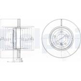 Brake disc (per unit) DELPHI - BG9789