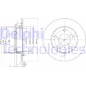 Brake disc set (2) DELPHI - BG2520