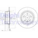 Brake disc set (2) DELPHI - BG3550