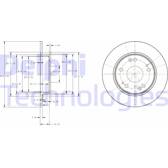 Brake disc set (2) DELPHI - BG4118C