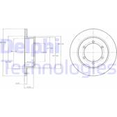 Brake disc set (2) DELPHI - BG4218