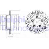 Brake disc set (2) DELPHI - BG4302C