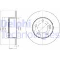 Brake disc set (2) DELPHI - BG4321