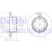 Brake disc (per unit) DELPHI - BG9015