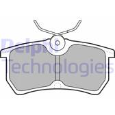 Rear brake pad set DELPHI - LP1316