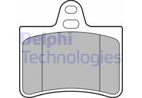 Rear brake pad set