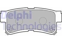 Rear brake pad set