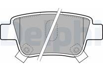 Rear brake pad set