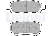 Rear brake pad set