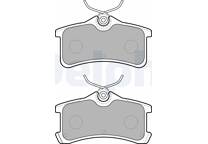 Rear brake pad set