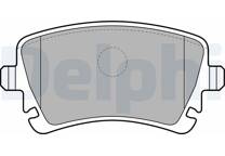 Rear brake pad set