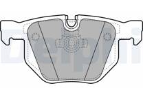 Rear brake pad set