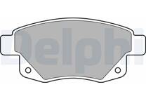 Rear brake pad set