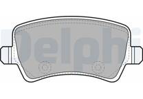 Rear brake pad set