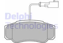 Rear brake pad set