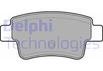 Rear brake pad set