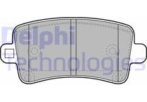 Rear brake pad set