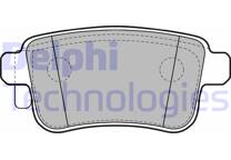 Rear brake pad set