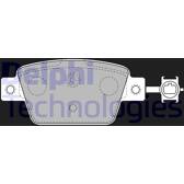 Rear brake pad set DELPHI - LP2486