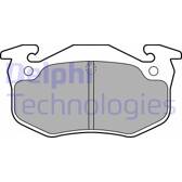 Rear brake pad set DELPHI - LP699