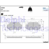 Rear brake pad set DELPHI - LP699