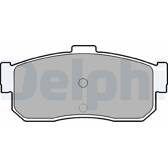 Rear brake pad set DELPHI - LP971