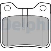 Rear brake pad set DELPHI - LP991