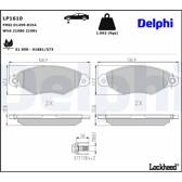 Remblokkenset voor DELPHI - LP1610