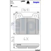 Remblokkenset voor DELPHI - LP20