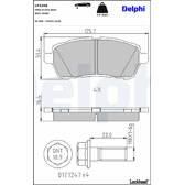 Remblokkenset voor DELPHI - LP2306