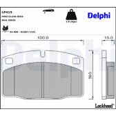 Remblokkenset voor DELPHI - LP415